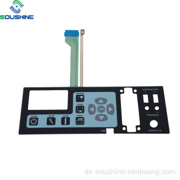 Doppelter silberner Flex-Membranschalter mit DuPont-Anschluss